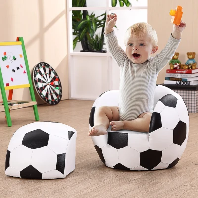 HOMCOM Kids Children Football Chair Armchair Sofa and Stool sport theme childrens playroom Fanatic