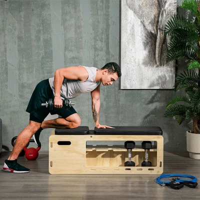 HOMCOM Ławka do ćwiczeń, regulowana ławka treningowa Fitnessbank do podnoszenia ciężarów