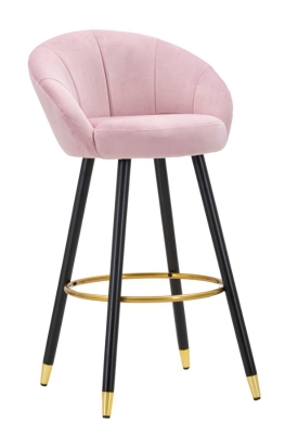 TABURET DE BAR PRAGA ROZ CM 55X56X104