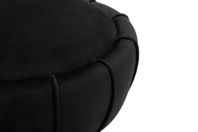 TABURET FLORI NEGRU CM Ø 40X44