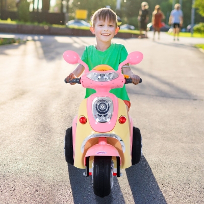 Homcom dziecięcy motocykl dziecięcy elektryczny samochód elektryczny motocykl elektryczny pojazd dziecięcy z muzyką