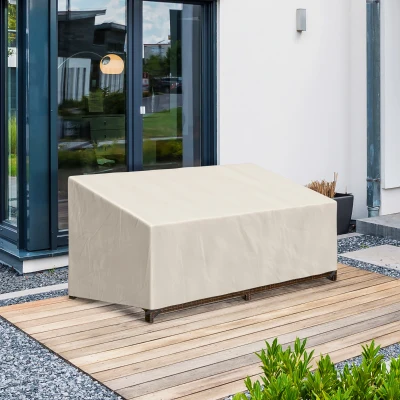 Outsunny Capa Protetora para Móveis de Jardim 218x111x63-101 cm Cobertura de Móveis de Tecido Oxford 600D Impermeável para Sofás Bancos