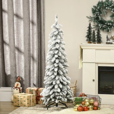HOMCOM Sapin Noël Artificiel 135cm Vert