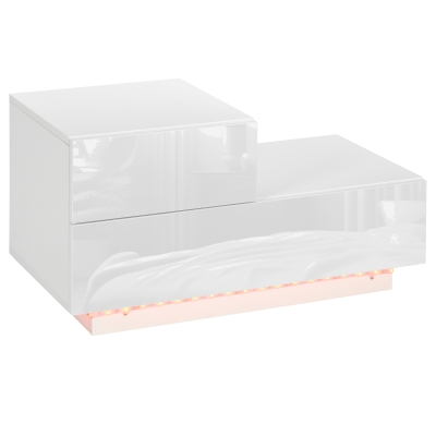 Homcom Noptiera LED RGB – 2 Sertare & Telecomanda