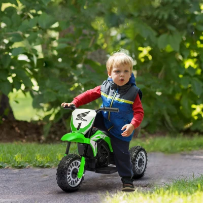 HOMCOM Moto Elettrica per Bambini 18-36 Mesi Honda CRF450RL Verde