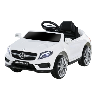 HOMCOM Auto Elettrica per Bambini Mercedes GLA Telecomando Bianco
