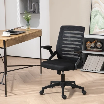 Vinsetto Adjustable Height Work Chair Mesh Back Black 44-53.5cm