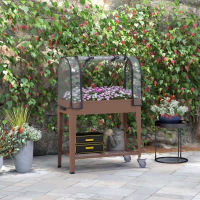 Strat de gradina inaltat cu acoperis de sera, Jardiniera