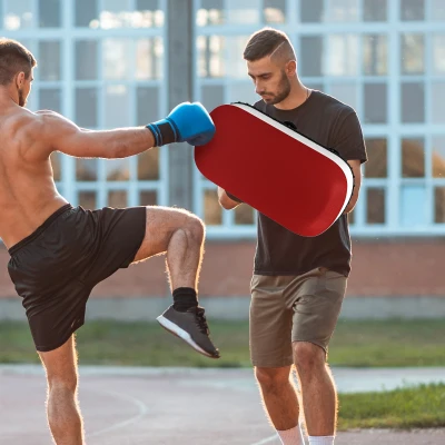 SPORTNOW Colpitore Boxe e Muay Thai Imbottito in EPE e PU Rosso