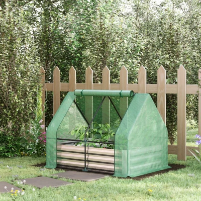 Outsunny Mini Serre Tomates Acier PE Vert