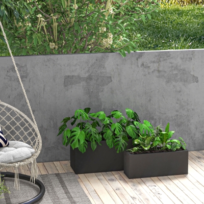 Set de 2 Jardiniere de Exterior, Jardiniere Inalte