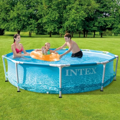 INTEX 28208NP - Piscina Frame Beachside Cm 305X76 Con Pompa Filtro
