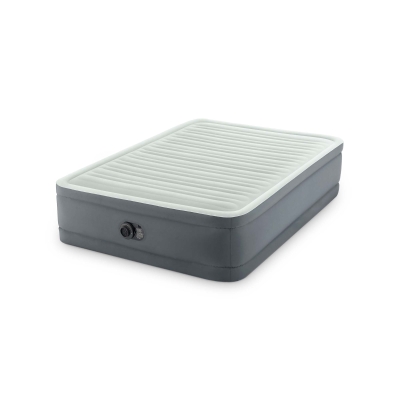 INTEX 64904ND - Materasso Elevated Premiere Piazza  E Mezza Con Tecnologia Fiber Tech, Pompa Elettrica Incorporata Cm 137X191X46