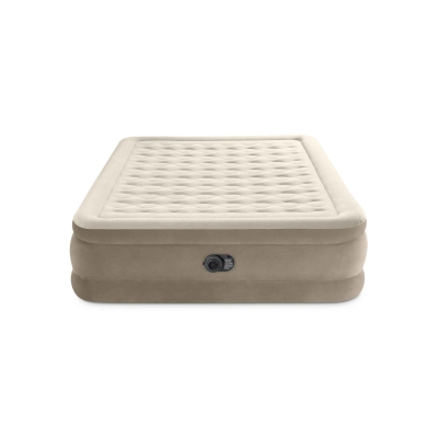 INTEX 64428ND - Materasso Matrimoniale Ultra Plush Dura Beam Con Tecnologia Fiber-Tech Con Pompa Elettrica Incorporata Cm 152X203X46