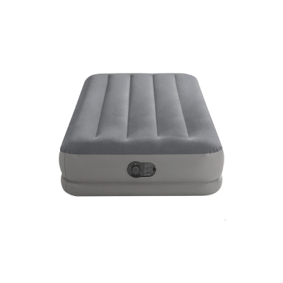 Intex 64112 - Materasso Gonfiabile Prestige Mid-Rise Singolo, Pompa USB, 99x191x30 cm