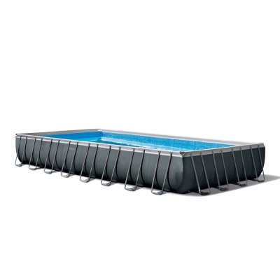 INTEX 26374NP - Piscina Ultra Xtr Frame Rettangolare 975X488X132 Cm, Pompa A Sabbia, Scaletta Doppia, Telo Base, Copertura