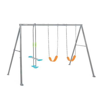 INTEX 44123 - Altalena Colore Grigio 3 Componenti Cm 333 (L) X 244 (P) X 201 (H)