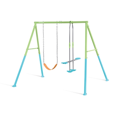INTEX 44120 - Altalena Colorata 2 Componenti Cm 241 (L) X 244 (P) X 201 (H)