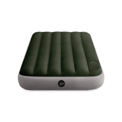Intex 64761 - Materasso Gonfiabile Singolo Downy con Pompa a Pedale, 99x191x25 cm