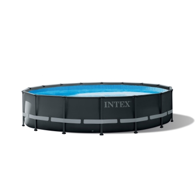 INTEX 26326NP - Piscina Ultra Xtr Frame 488X122 Cm Pompa A Sabbia, Scaletta Doppia, Telo Base, Copertura