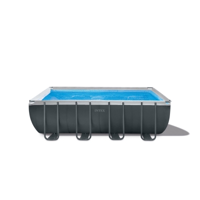 INTEX 26356NP - Piscina Ultra Xtr Frame Rettangolare 549X274X132 Cm, Pompa A Sabbia, Scaletta Doppia, Telo Base, Copertura