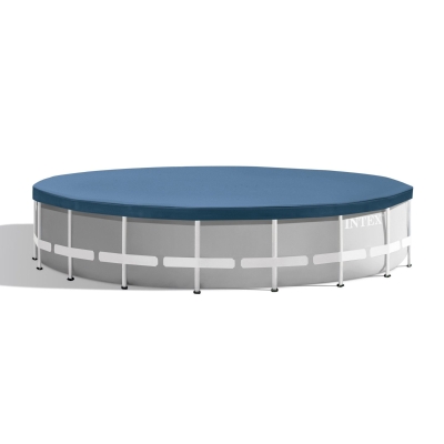 INTEX 26732NP - Piscina Prisma Frame 549X122 Cm Con Pompa Filtro, Scaletta Doppia, Telo Base E Copertura