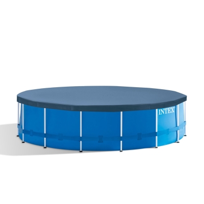 INTEX 28242NP - Piscina Frame Cm 457X122, Pompa Filtro, Scaletta Doppia, Telo Base, Copertura