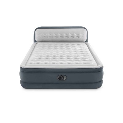 INTEX 64448ND - Materasso Dura-Beam Con Schienale Tecnologia Fiber Tech Con Pompa Elettrica Incorporata 152X236X86 Cm