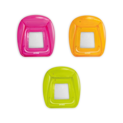 INTEX 56802EU - Poltrona Trasparente Con Rete Cm 104X102