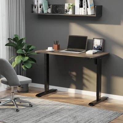 Vinsetto Scrivania sollevabile 120cm x 60cm x 116cm Color teak, Nero