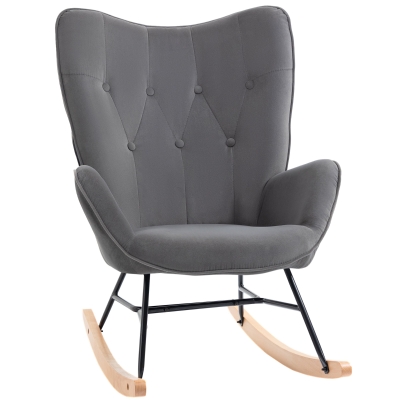 HOMCOM schommelstoel 84 cm x 70 cm x 96 cm