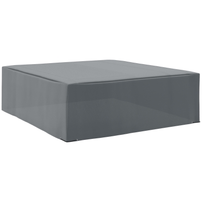 Outsunny 600D Oxford Patio Corner Set Cover - Outdoor Garden Rattan Furniture Protection Cover, Waterproof and Anti-UV, Dark Grey, 225L x 210W x 70Hcm