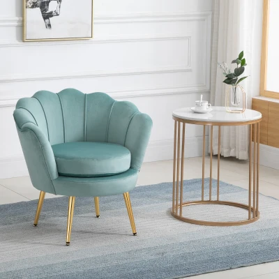 HOMCOM Poltrona 76cm x 67cm x 74cm Verde