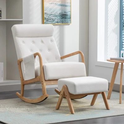 Fauteuil à bascule ergonomique, Beige