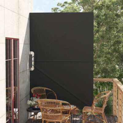 Outsunny Markiza Boczna, Odporna na warunki atmosferyczne, Składana, 237 cm x 160 cm, Ciemnoszary