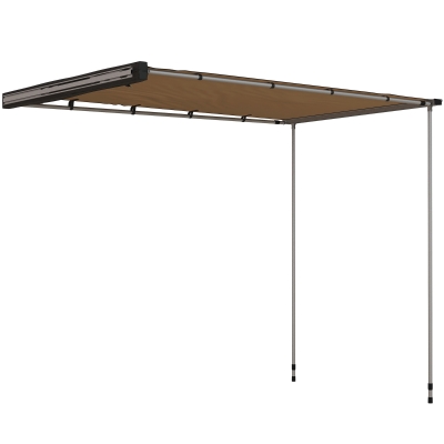 Outsunny Auto Tent Autodaktent Daktent, weerbestendig, 160 x 250 x 125-225 cm, Khaki