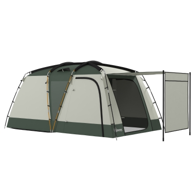 Cort de Camping Impermeabil cu 4 Locuri, 460x300x200 cm, Verde