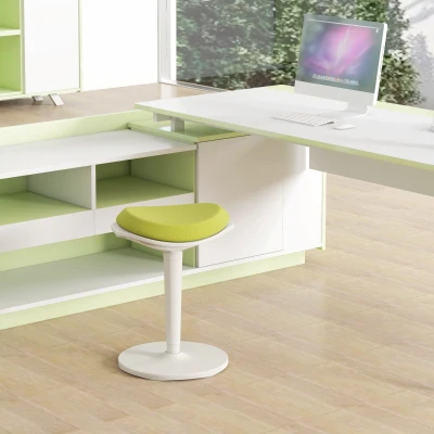 HOMCOM Sgabello Ergonomico ad Altezza Regolabile Verde