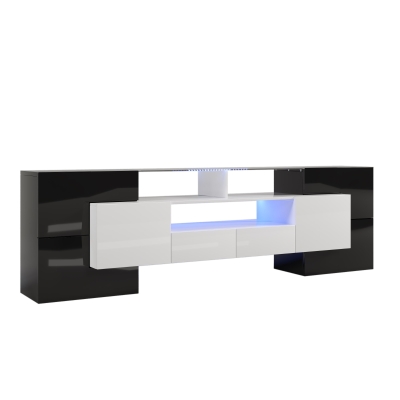 Elegante TV mobile con Pannello Basso, Nero