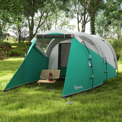 Cort de Camping Impermeabil, 460x260x190 cm, Verde