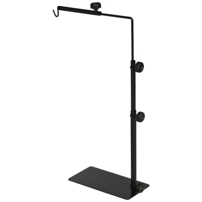 PawHut Regulowany stojak na lampę grzewczą do terrarium, 40x15x95cm, Czarny