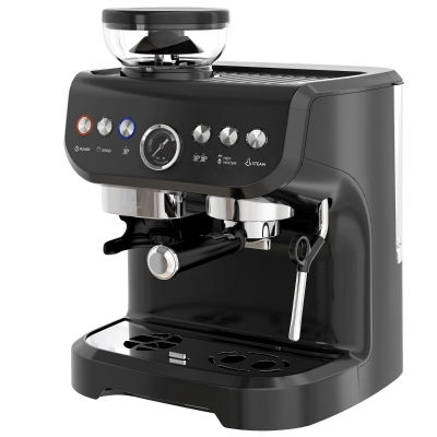 HOMCOM 15 Bar Coffee Machine, with Adjustable Grind, Steamer and Accessories
