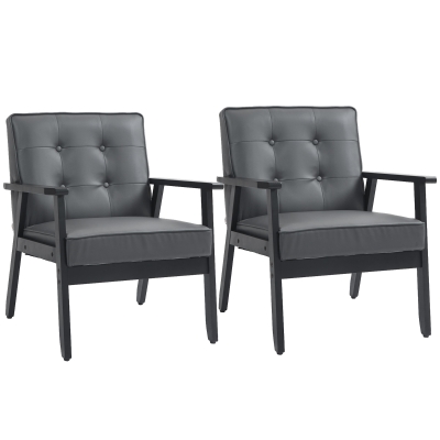 Accent Chair 65W x 69D x 78Hcm Grey