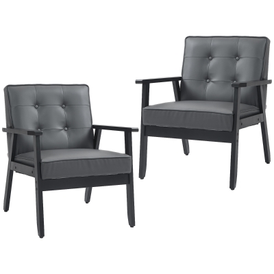 Accent Chair 65W x 69D x 78Hcm Grey