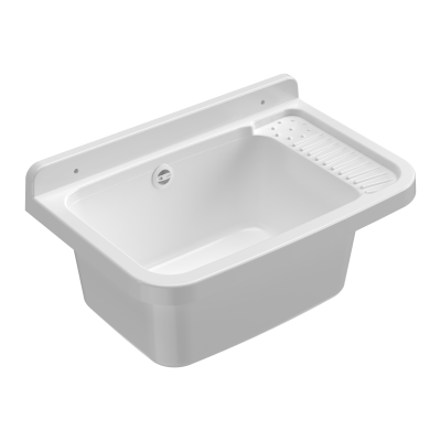 MONGARDI Lavandino pilozzo a muro da esterno 50x35x24