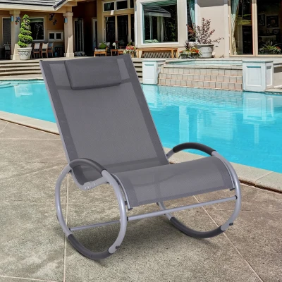 Fotel bujany Outsunny o wymiarach 120 cm x 61 cm x 88 cm