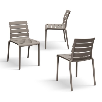 PAZZO DESIGN Sedia Brad Tortora set da 6 sedie in Polipropilene