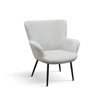 PAZZO DESIGN Poltrona Titti Grigio Chiaro, rivestimento in velluto