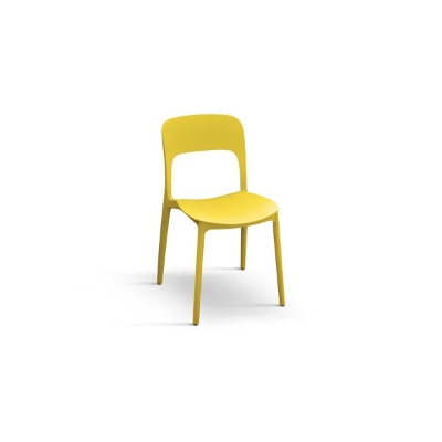 PAZZO DESIGN Sedia Luana set da 4 sedie giallo in Polipropilene