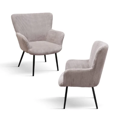 PAZZO DESIGN Poltrona Titti Rosa, rivestimento in velluto